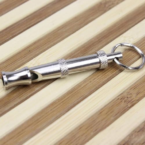 Lnymzd Silver Pets Whistle Adjustable Pet Training Sound Control Stainless Steel Puppy Bark Whistles With Suspendable Key Chain Dogs Training And Behavior Aids thumb #4