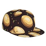MROWYC Gorra de béisbol ajustable estampada con imágenes de patatas, gorra de viaje, adecuada para tenis, pesca y escalada de montaña, color negro