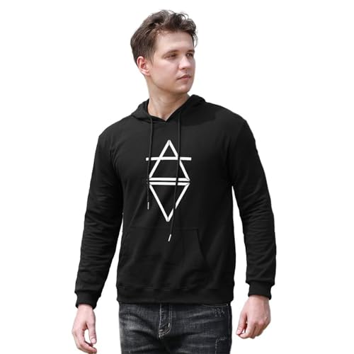 TIMELESS Men Long Sleeve Pullover Hoodies Fashion Comfy Athletic Hooded Sweatshirts with Front Kangaroo Pocket2
