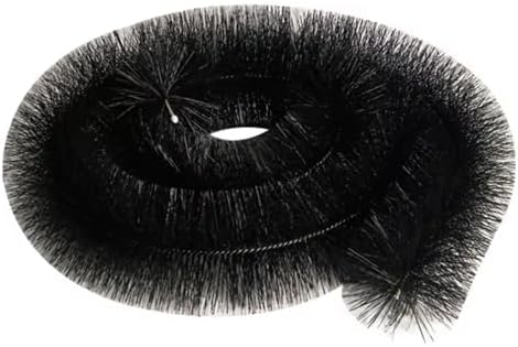 6 x Hedgehog Gutter Brush Guard 100mm Black 4m Clean Leaf & Debris Free 24m