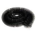6 x Hedgehog Gutter Brush Guard 100mm Black 4m Clean Leaf & Debris Free 24m