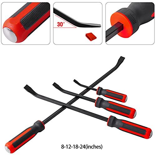 Brechstangen, Hi-Spec 1pc Brechstange Heavy Duty Puller Meißel Autoreparaturwerkzeug mit abgewinkelter Spitze und Brechstange(12 inches)