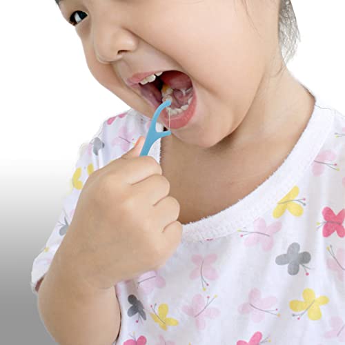 SUPVOX 1 Caixa de fio dental de fio dental portátil Mini Box Floss Picks for Kids de dentes Cledra