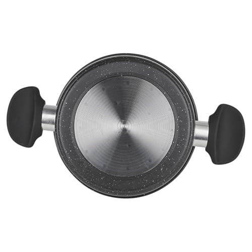 URBN-CHEF Forged Carbon Steel Non-Stick Induction Cookware Sets | Marble Coating Saucepan, Milk Pan, Casserole Pot, Frying Pans | Heat-Resistant Soft Touch Handles - Image 9