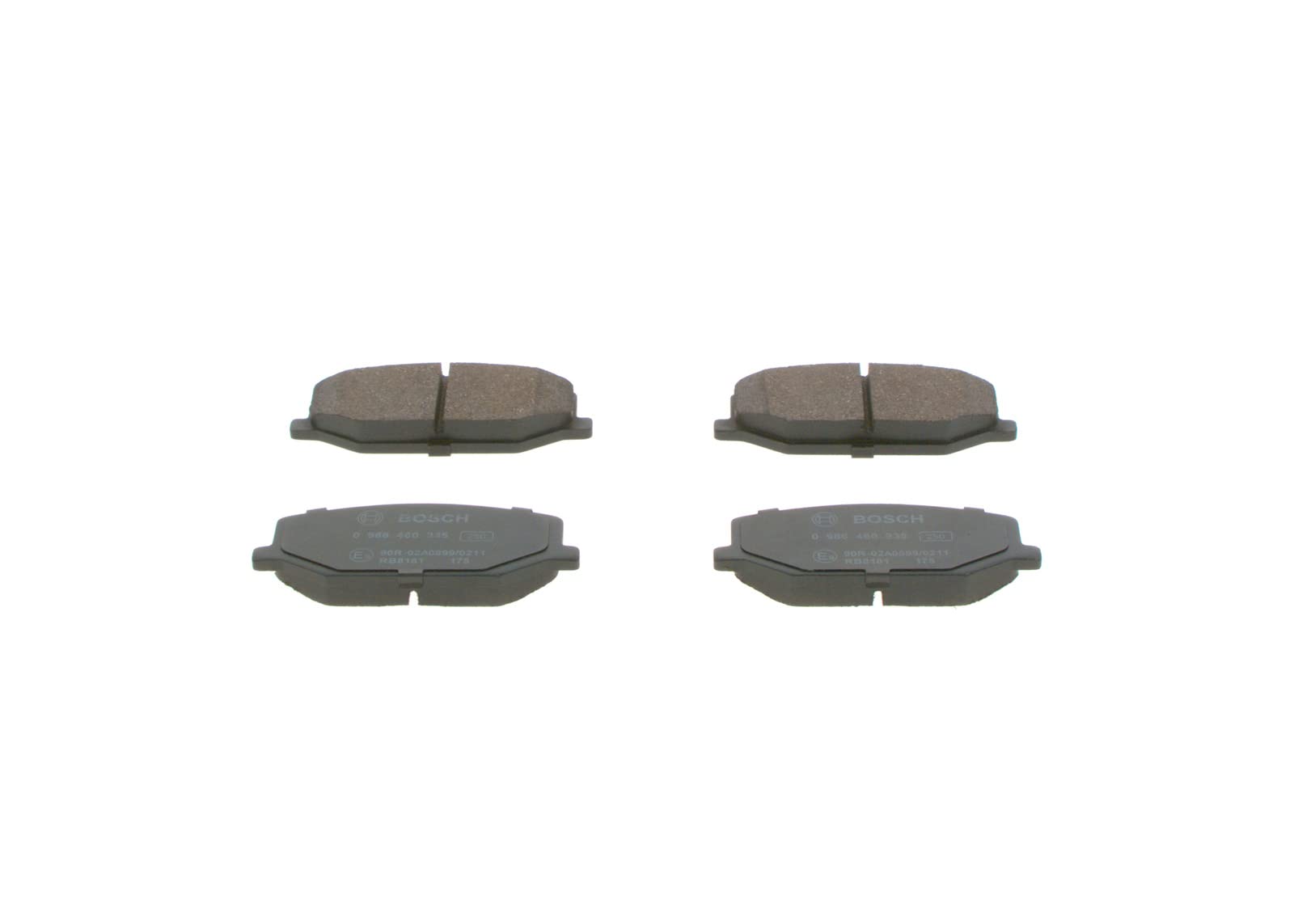 Bosch BP542 - Pastiglie Freni Auto, Asse Anteriore