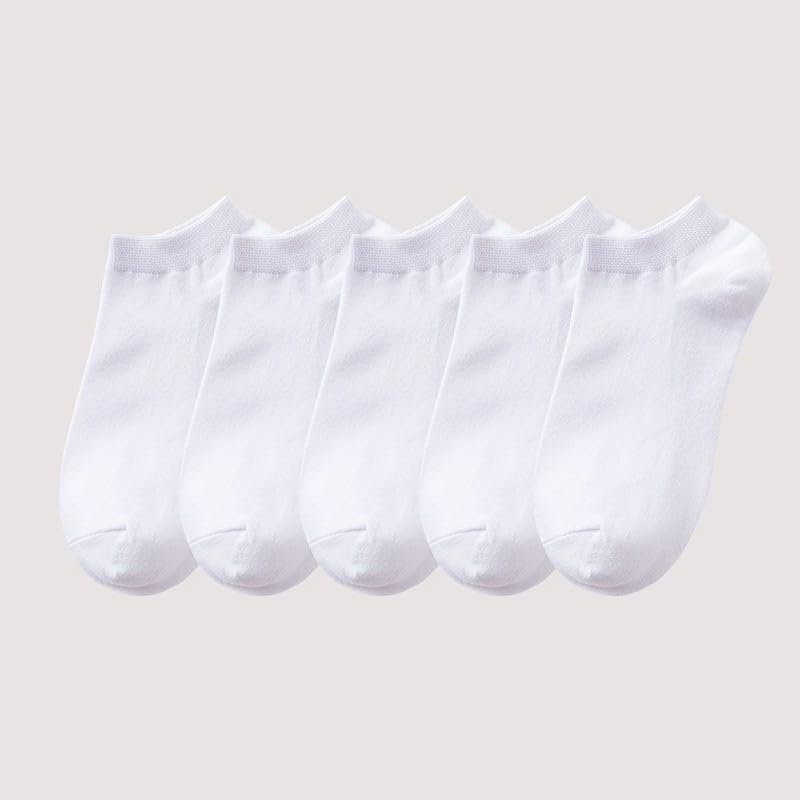 Image of Women's and Men's 10 Pack Thin Cotton Low Cut Ankle Socks (White)