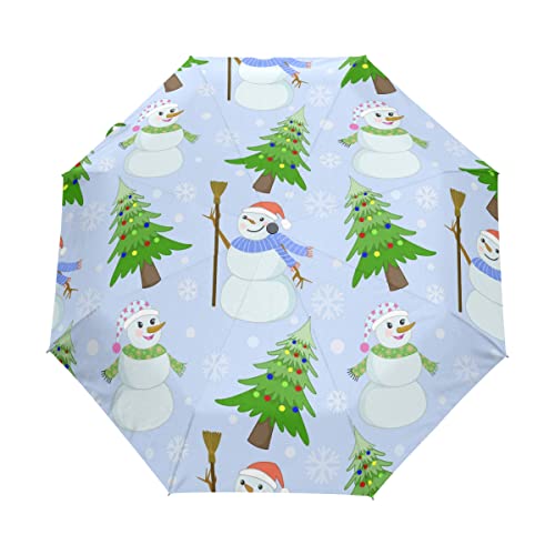 Parapluie pliable bonhomme de neige pour voyages en famille et sorties à la plage