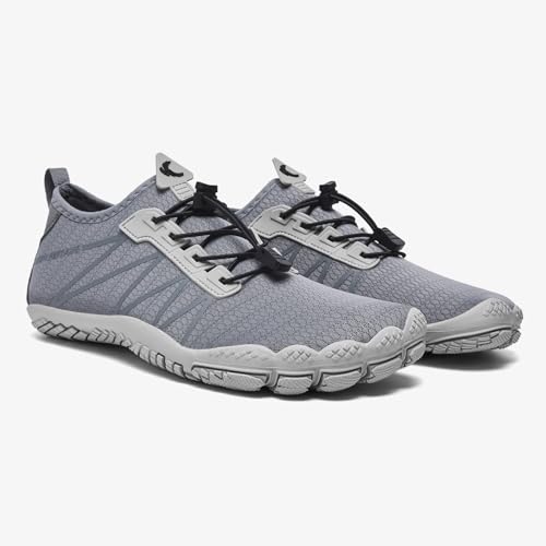 Image of HIITAVE Men Barefoot Water Shoes Beach Aqua Socks Quick Dry for Outdoor Sport Hiking Swiming Surfing