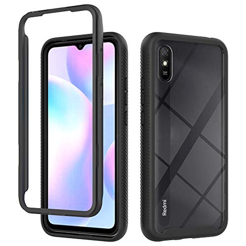 Fundas Para Xiaomi Redmi 9 WEIOU Funda para Xiaomi Redmi 9AT | Redmi 9A, Doble Capa Antigolpes y Antiarañazos Caso Transparente PC Carcasa Bumper...