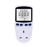 Decdeal Energy Monitor, LCD Display Electricity Usage Power Meter Socket Energy...