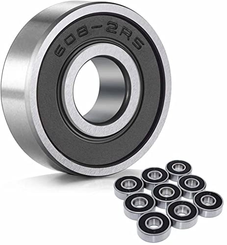 MINSALES� 608-2RS RUBBER SEALED BALL BEARINGS 8X22X7MM FOR 3D PRINTER, ROBOTICS II 608 2RS (Pack of 10 Pcs) (B0B19WTQV2) Amazon Price History, Amazon Price Tracker