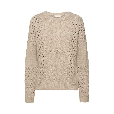 ESPRIT Women's Loose Fit Cable Knit Sweater Cover