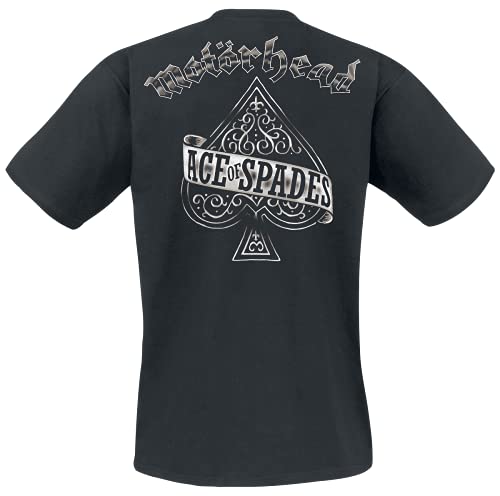 Motörhead Ace of Spades Tattoo Homme T-Shirt Manches Courtes Noir Regular/Coupe Standard - Les Beatles, Paul McCartney, John Lennon, RIngo Starr, George Harrison Motörhead Ace of Spades Tattoo Homme T-Shirt Manches Courtes Noir Regular/Coupe Standard – Image 3