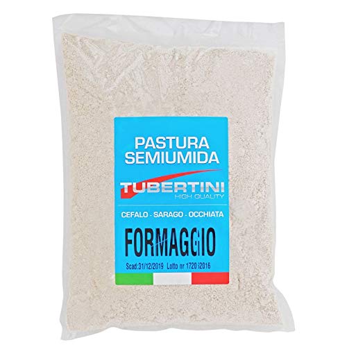 Tubertini Esca Pronta Pastura da Pesca Semi-umida al Formaggio - Cefali - Saraghi - Occhiate per pasturare in Mare Fiume Lago