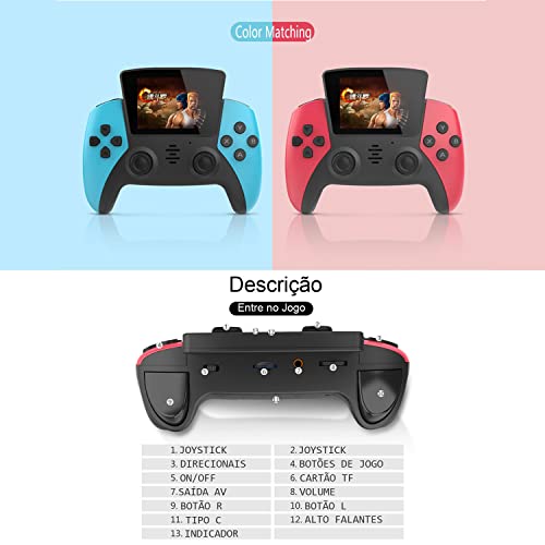 Game Boy De Mão 10 Emuladores D-6A - Sortido