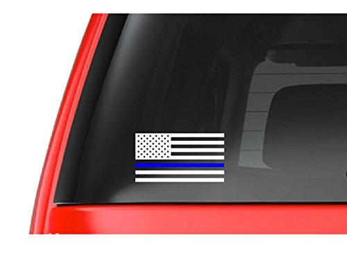 American Flag (M9) Thin Blue Line Cop Police Vinyl Decal Sticker Car Window 5