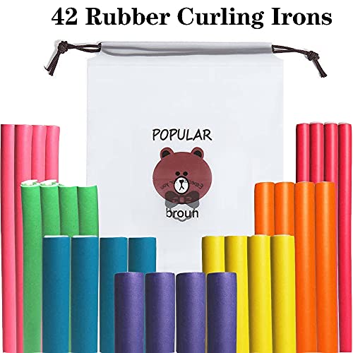 Bigodini per Capelli,Set di 42 Bigodini Morbide