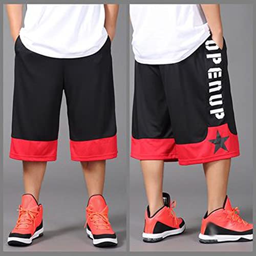 3 Pack Mens Basketball Shorts Dry-Fit Athletic Running Gym Workout Big and Tall Short Pant 4XL4