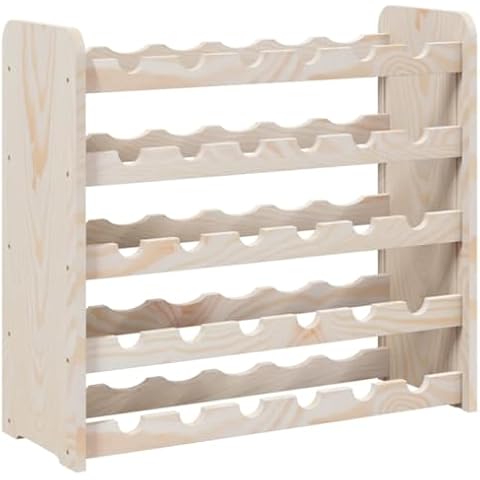 vidaXL Casier à vin en bois Cover