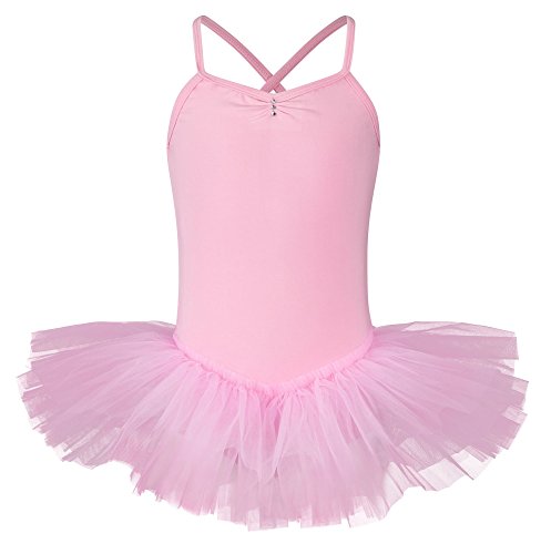 tanzmuster tutù da Danza Classica 'Kim' per Bambini in Rosa, 92/98 (3-4 Anni)