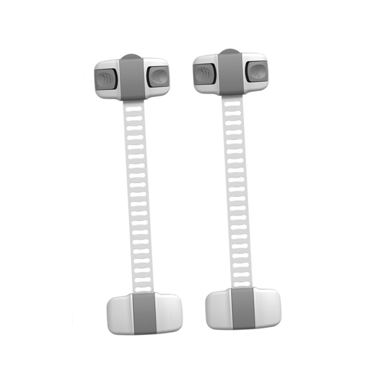 HEMOTON 8pièce Verrous De Sécurité Multifonction Pour Garçon Fille Protection Les Pincements Et Fermeture Des Portes De Placard Armoires Gris