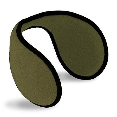 fiebig protecteurs d'oreilles pour hommes et femmes | Bandeau auriculaire en taille unique | protection auditive innovante pour garder les oreilles au chaud en hiver | chauffe-oreilles (vert)