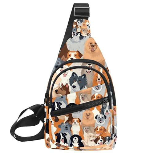 Sac à dos à bandoulière pour chien multicolore idéal pour vos balades citadines