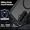 Funda Magnética i voler para Samsung Galaxy S26 FE 5G 6.7 pulgadas, Negro | con 2 Protectores de Pantalla, [Compatible con MagSafe] [Protección contra Caídas Grado Militar] Cubierta Delgada Transparente a Prueba de Golpes 8