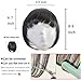 Qunlinta Clip in Bangs Hair Extensions One Piece in Fringe Bangs Hairpiece Synthetic Hair Accessories For Women Bleach Blonde