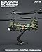 LMRC Army Chinook Remote Control Helicopter, LM19-D Military Transport RC Helicopter, Altitude Hold, One Key take Off/Landing, LED Light, Low Battery Reminder, Army Toys & Gift for Military Fans