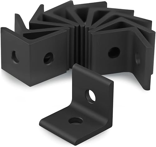 Miniatura 9 de 8020, 4108, 10 Series Aluminio LITE Soporte de esquina interior de 2 agujeros Soporte de ángulo de 90 grados para ranura en T extrusión extrusión