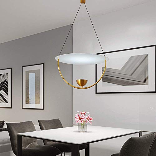 Lustre moderne anti-éblouissement métal blanc doré pour chambre 40cm