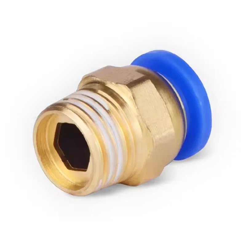 Raccord de tuyauterie droit filetage M6 connecteur pneumatique 6mm