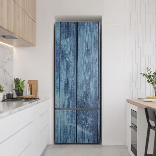Sticker réfrigérateur 70x190 cm effet planches de bois