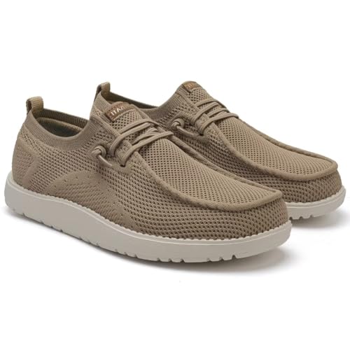 ITAZERO Women's Wide Width Walking Shoes Slip-On Loafers with Arch Support Diabetic-Orthopedic Comfort Shoes for Swollen Feet for Plantar Fasciitis