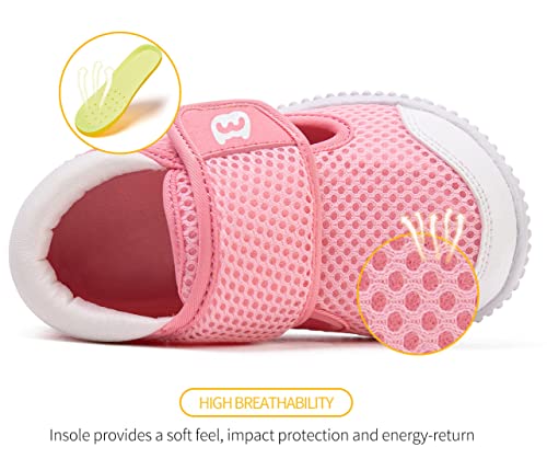 Image of BMCiTYBM Baby Sneakers Girls Boys Lightweight Breathable Mesh First Walkers Shoes 6-24 Months