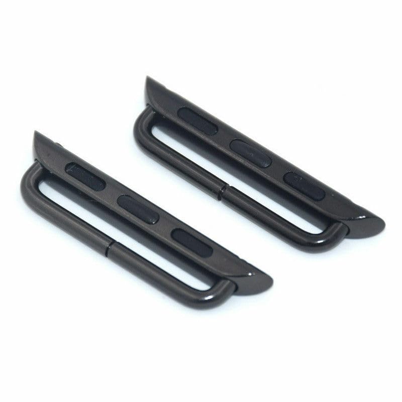 Vintage Time Watches Kit de conector adaptador de reloj de 24 mm para Apple Smart Watch de 42/44 mm, Acero inoxidable