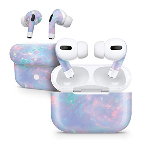 Design Skinz Blurry Opal Gemstone - Skin Decal Vinyl Full-Body Wrap Kit Compatible with The Apple Airpods Pro with Bluetooth Wireless Headphones