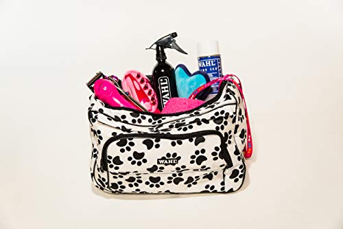 Wahl Professional Animal Travel Tote Bag with Zipper, Berry Paw Print Design (#97764-400), 9 Inches -Berry - Image 5