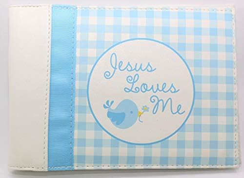 Enesco Grow in Grace Gingham and Blue Photo Album 5 Inch image 3