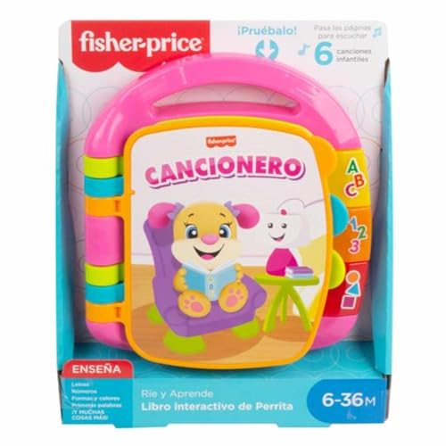Mattel- Fisher Price +6 Meses Libro Interactivo (DLF23)