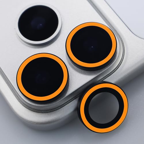 Eviter rayures objectif iPhone 17 Pro Max avec ce verre trempé phosphorescent orange