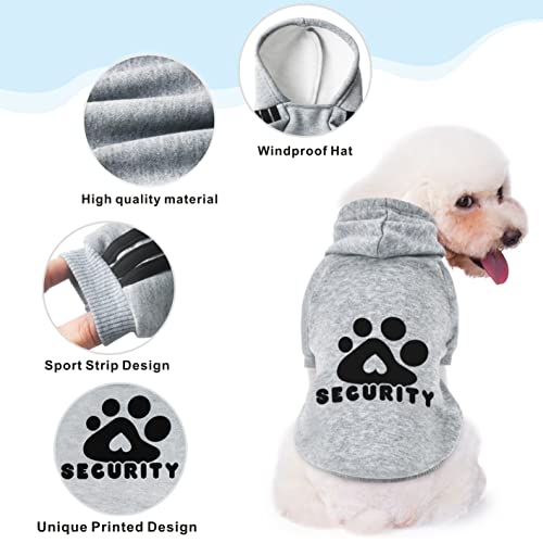 Otunrues Dog Sweater, Classic Dog Clothes Soft Warm Hoodies Sweatshirt Pet Dog Winter Clothes Small Medium Sweaters For Dogs Cats (Gray, M) #TOP3