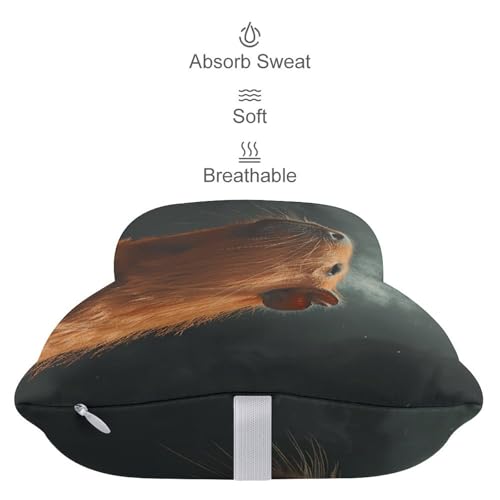 Appuie-tête voiture capybara en mousse mémoire de forme avec sangle réglable
