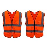 MATERIAL -- Material reflectante de Alta visibilidad, hecho de 100% fibra de poliéster, ligero y transpirable, lavable y duradero. Los bordes negros no se manchan fácilmente y son más fáciles de combinar.