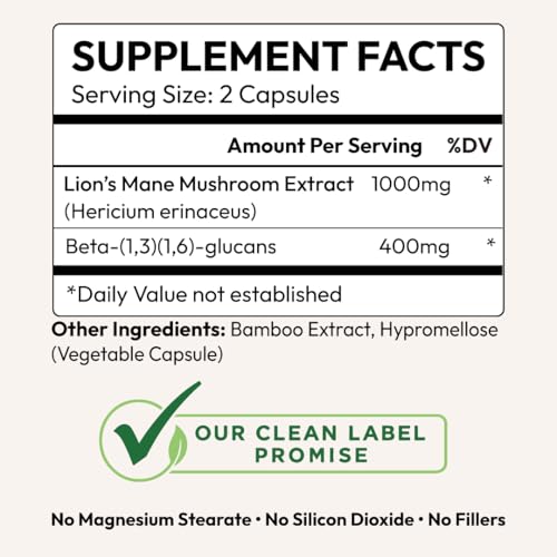 Novum Naturals Lion's Mane Extract Capsules
