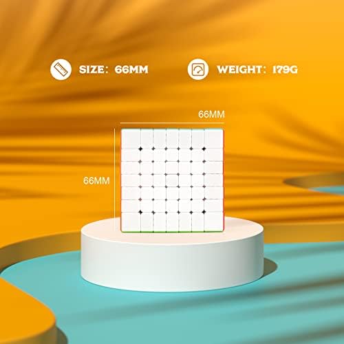 TOYESS Speed Puzzle Cube 7x7 Stickerless, Smooth Magic Cube 7x7x7, 3D Puzzle Toy Gift Christmas Stocking Fillers for Kids & Adults & Boys