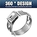 100PCS Stainless Steel 304 Single Ear Pipe Clamps,6.5-21mm Sizes for Plumbing Automotive Industrial Hose Repair,10.8,13.3mm 100pcs