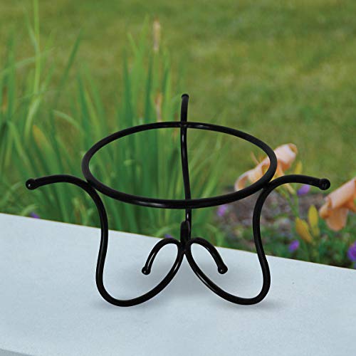 image for Alpine Corporation KAB180 Glass Gazing Globe Metal Stand Outdoor Festi