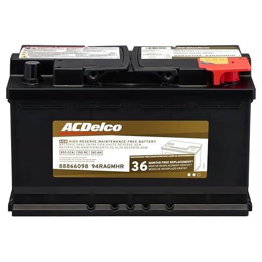 ACDelco Gold 94RAGMHR 36 Month Warranty High Reserve AGM BCI Group 94R Battery